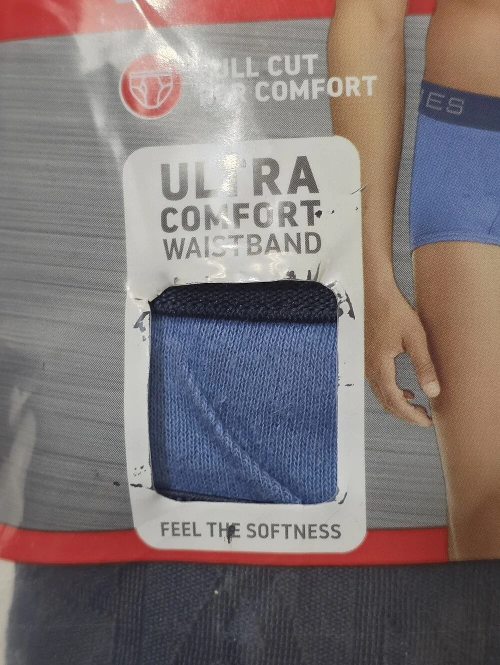 Hanes Ultimate Mens Size Large Classic Tagless 7 Pack Assorted Briefs Cotton New